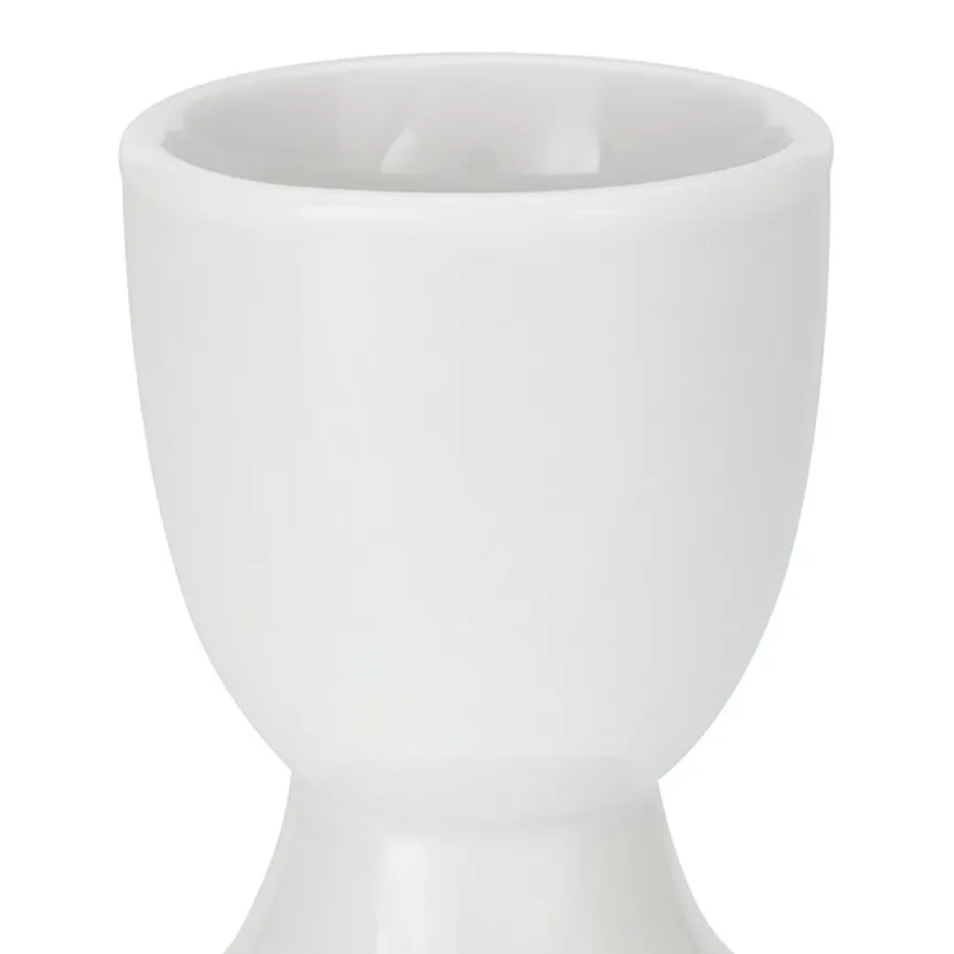 Eierbecher "Base" weiß auf Fuß detail