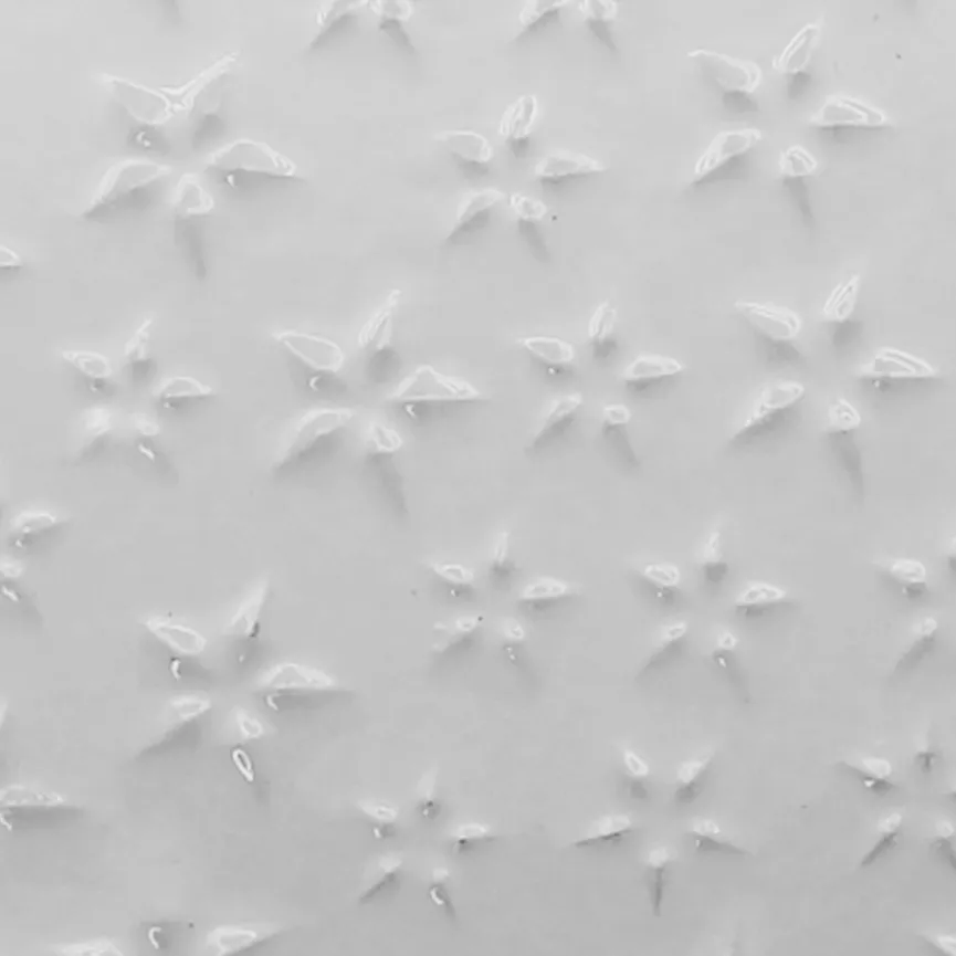 Teller "Sterne" weiß material_farbe