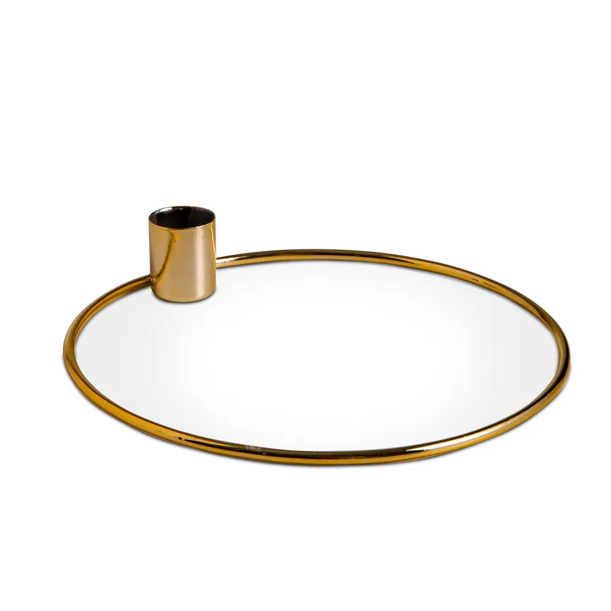 Kerzenhalter "Ring" gold hauptaufnahme