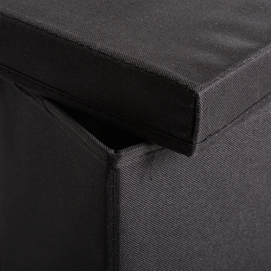 Aufbewahrungsbox schwarz detail