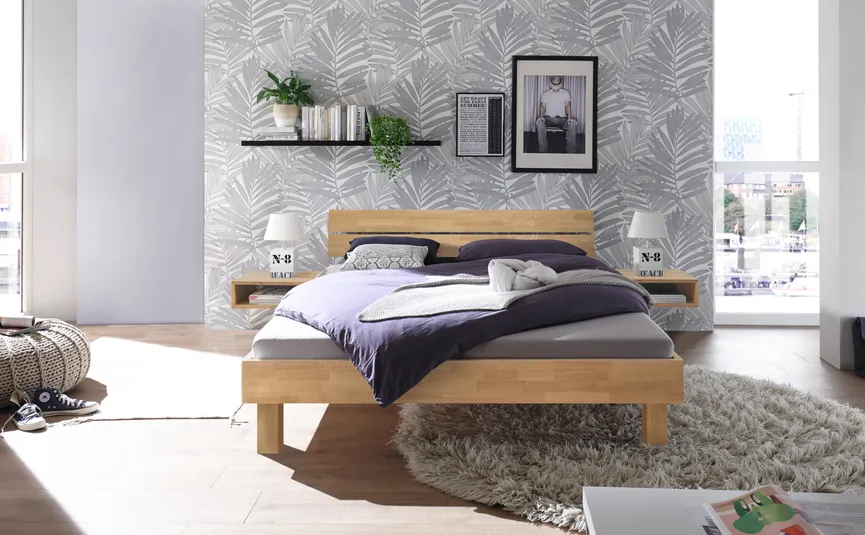 Bett 90x200 cm milieu