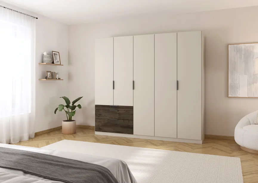 Drehtürenschrank 5-trg. milieu