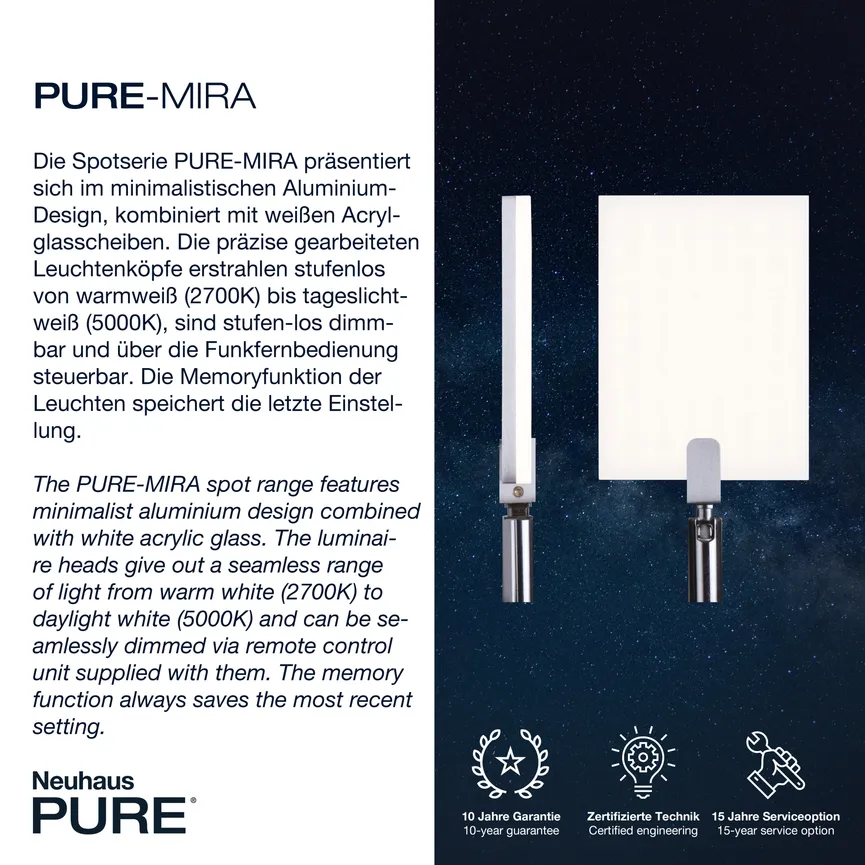 Stehleuchte "PURE-Mira" detail