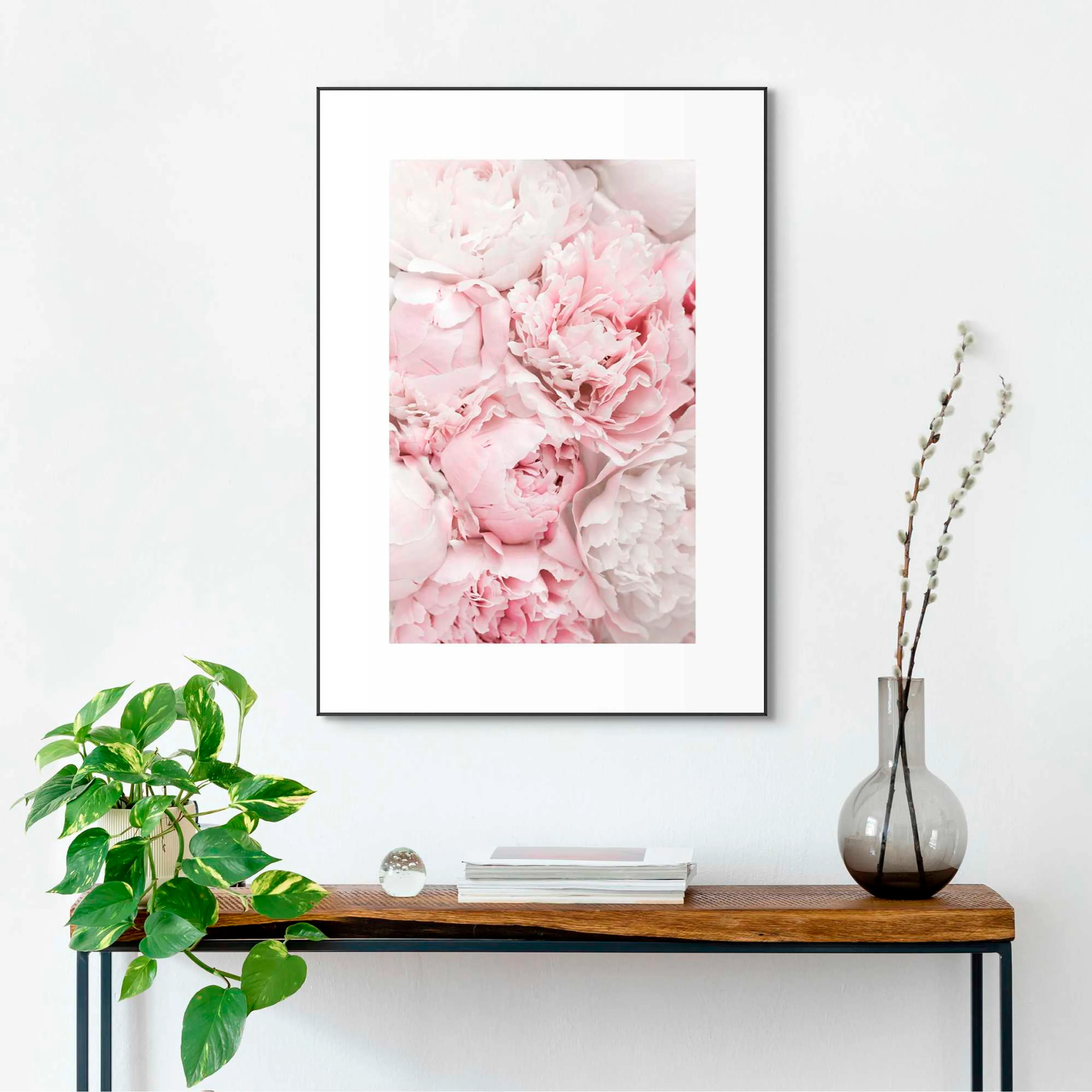Wandbild 50 x 70 cm Peonies in Pink