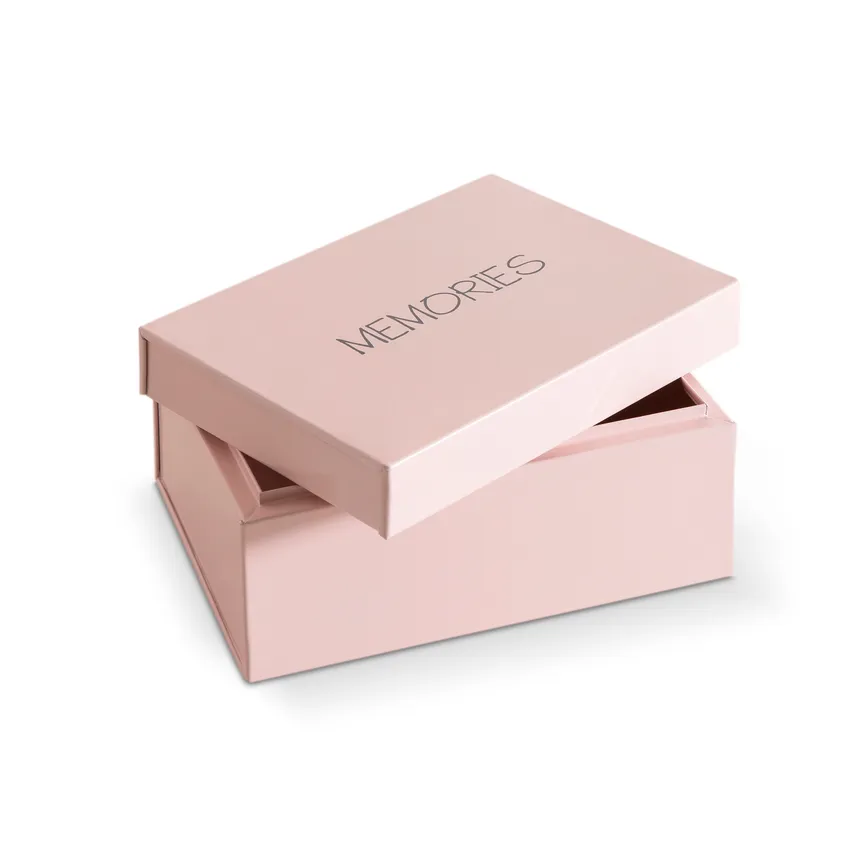 Kiste "Memories" rosa detail