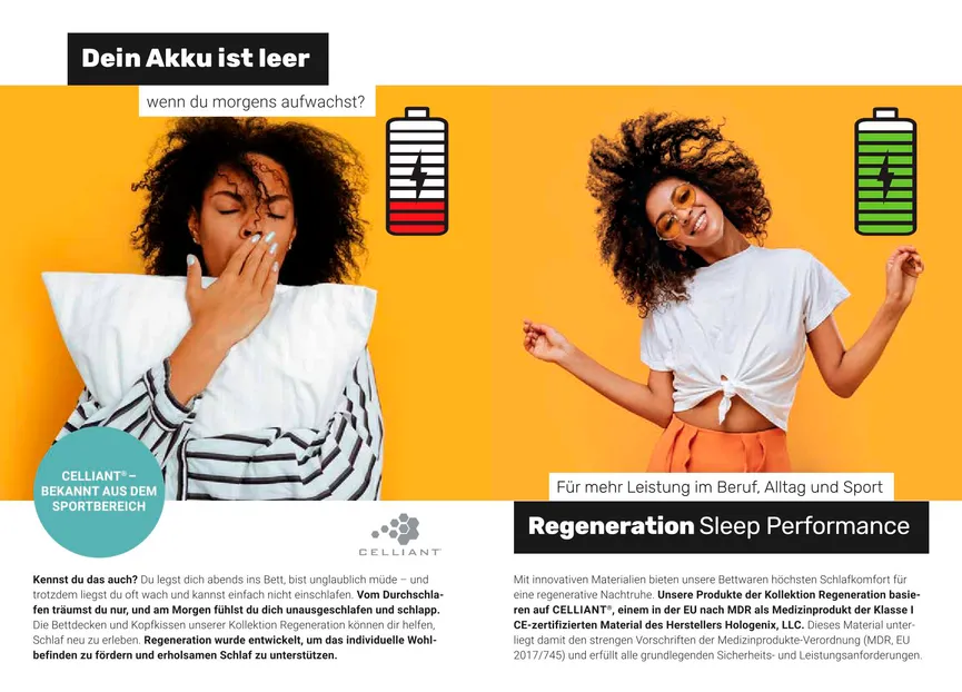 Ganzjahresbett Regeneration detail