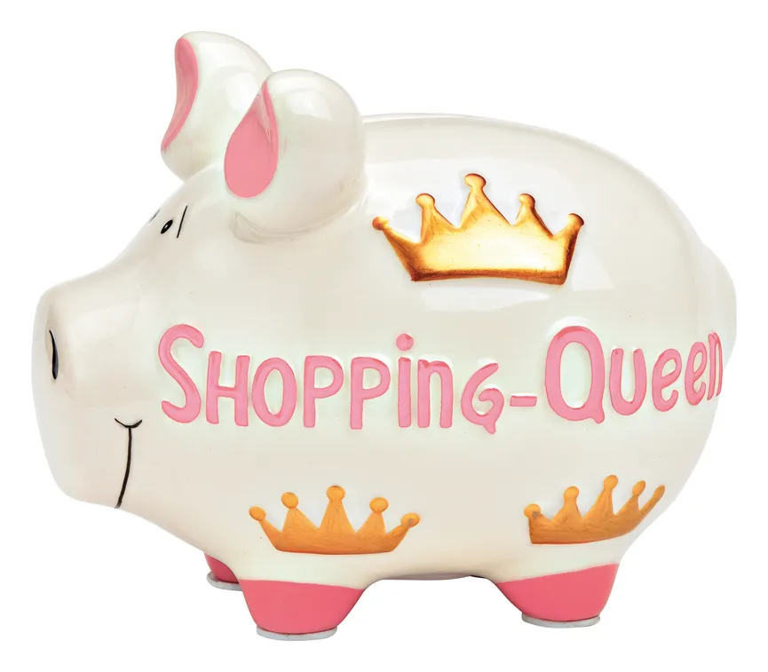Sparschwein "Shopping Queen" hauptaufnahme