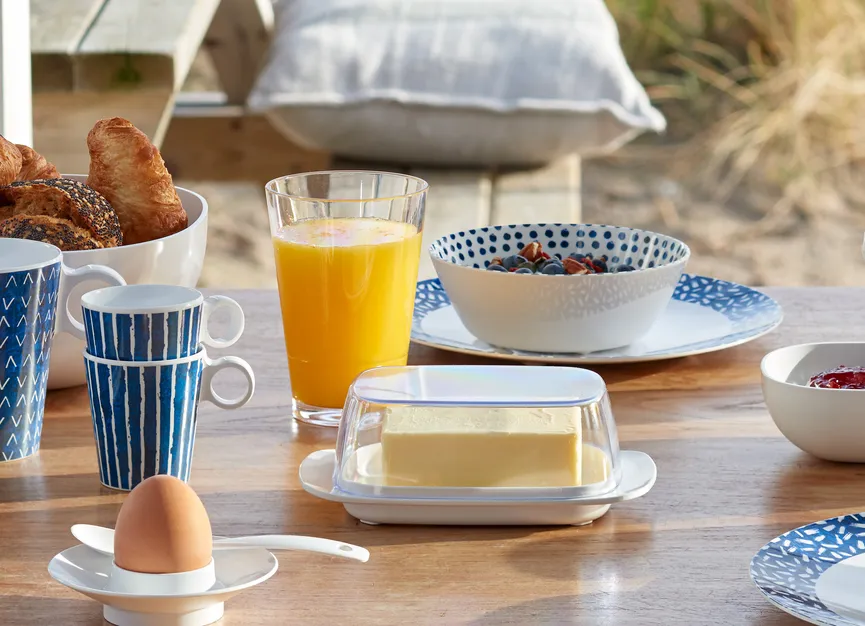 Butterdose weiß milieu