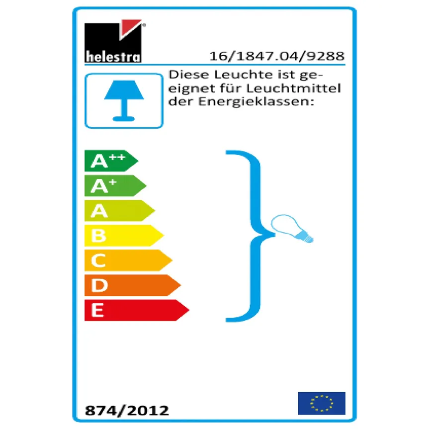 Pendelleuchte "Certo" energielabel