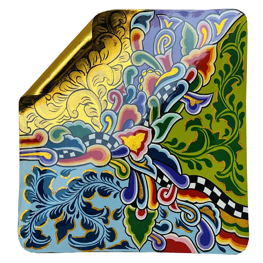 Schale "Wave" L quadratisch detail