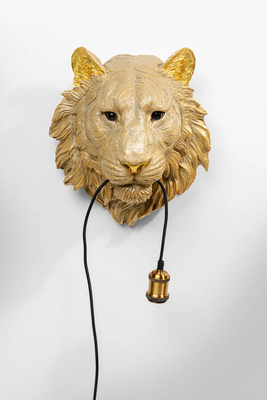 Wandleuchte "Tiger Head" detail