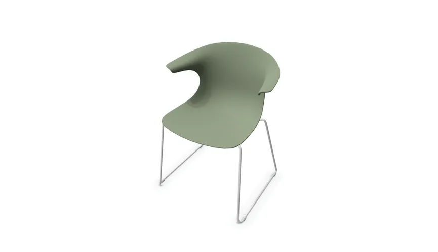 Stuhl Sledge white detail