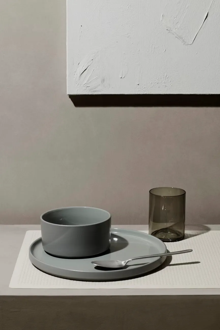 Schale "Pilar" pewter milieu