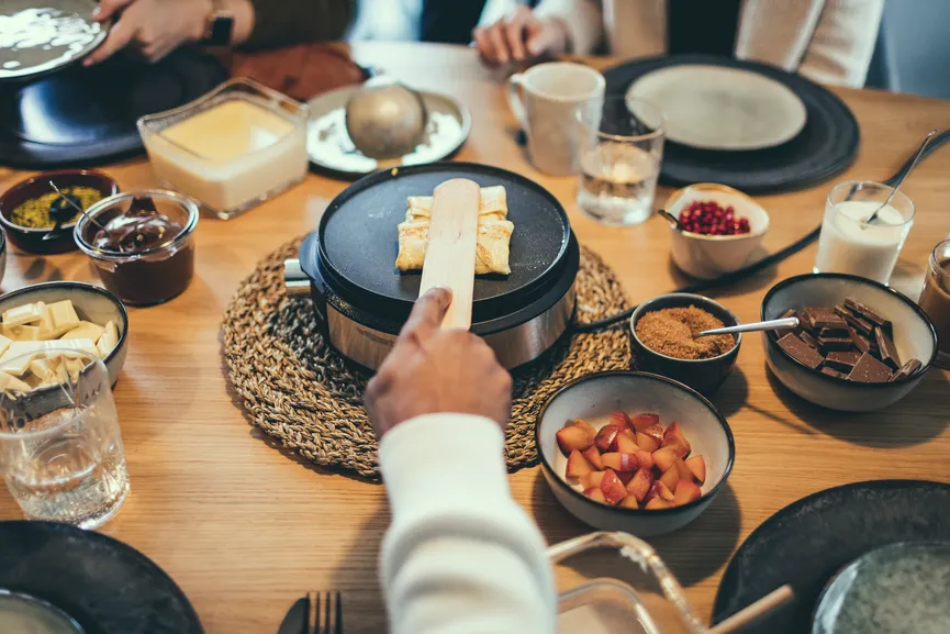 Fondue/Crepes Kombination milieu