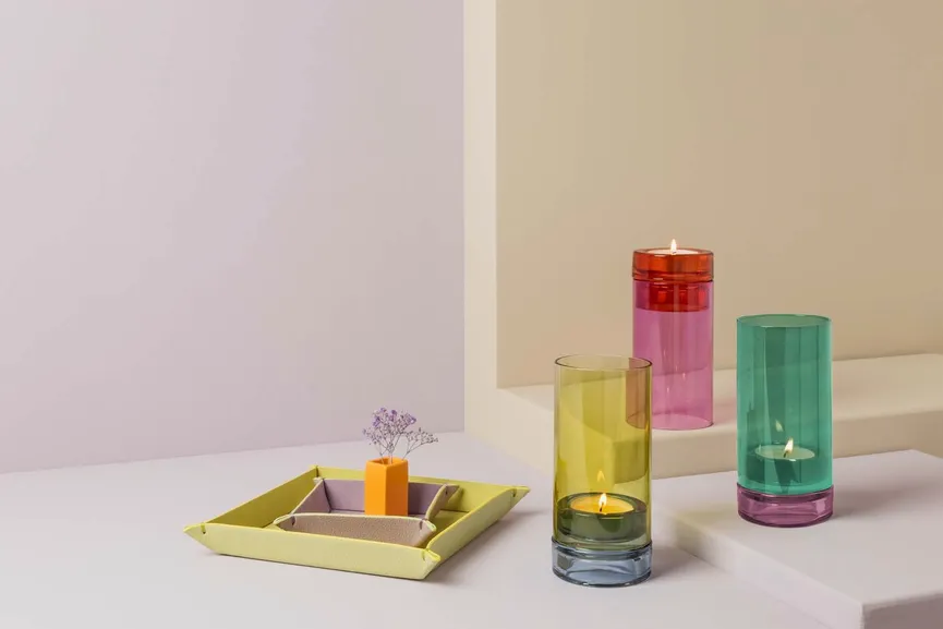 Windlicht "Lys" lime milieu
