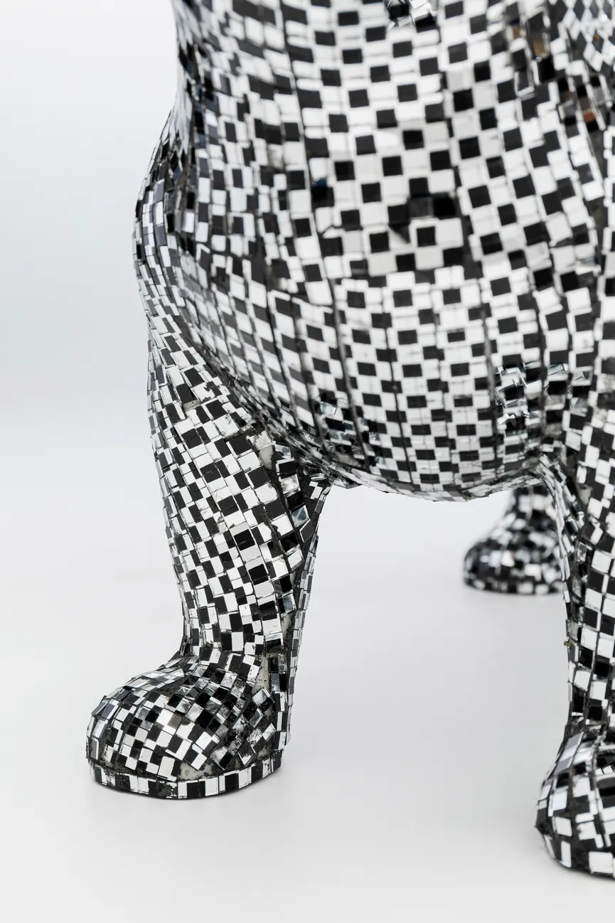 Figur "Bulldog Disco" Hund detail