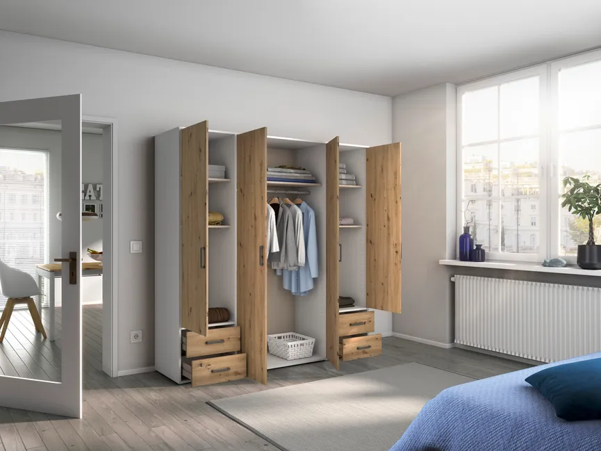 Drehtürenschrank 4-trg. milieu