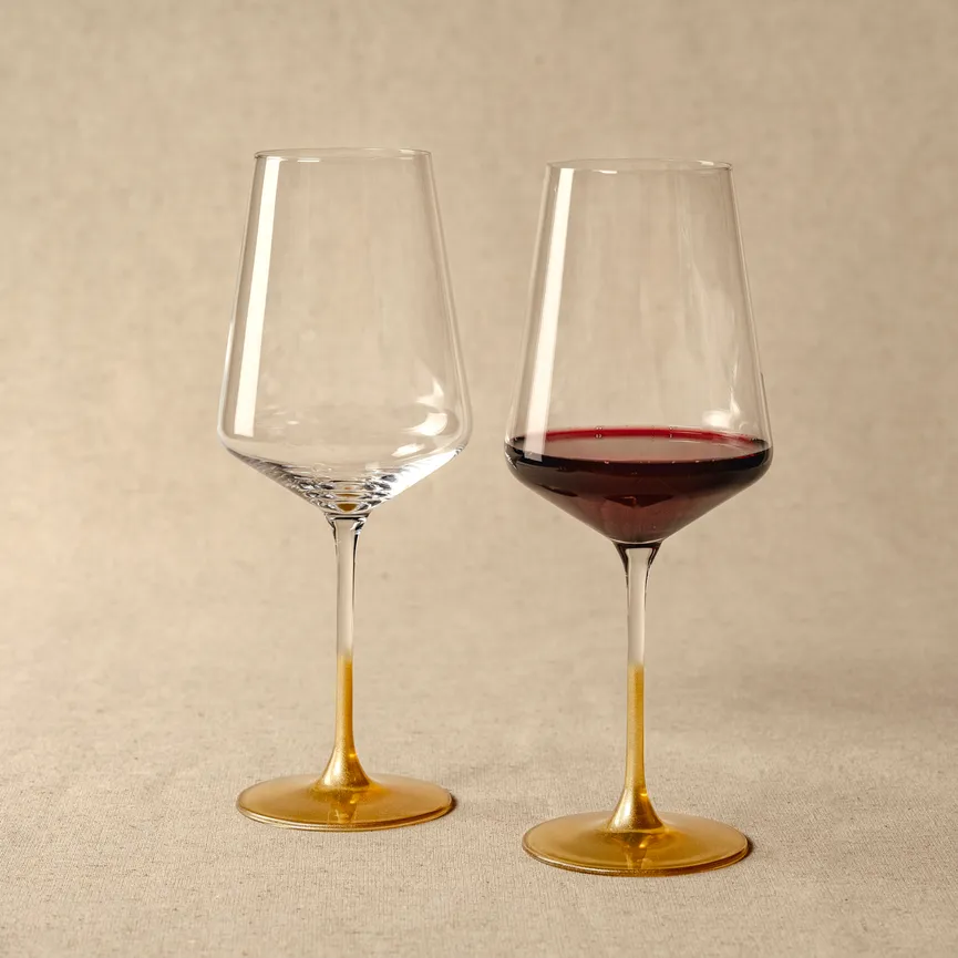 Weinglas 2er-Set gold milieu