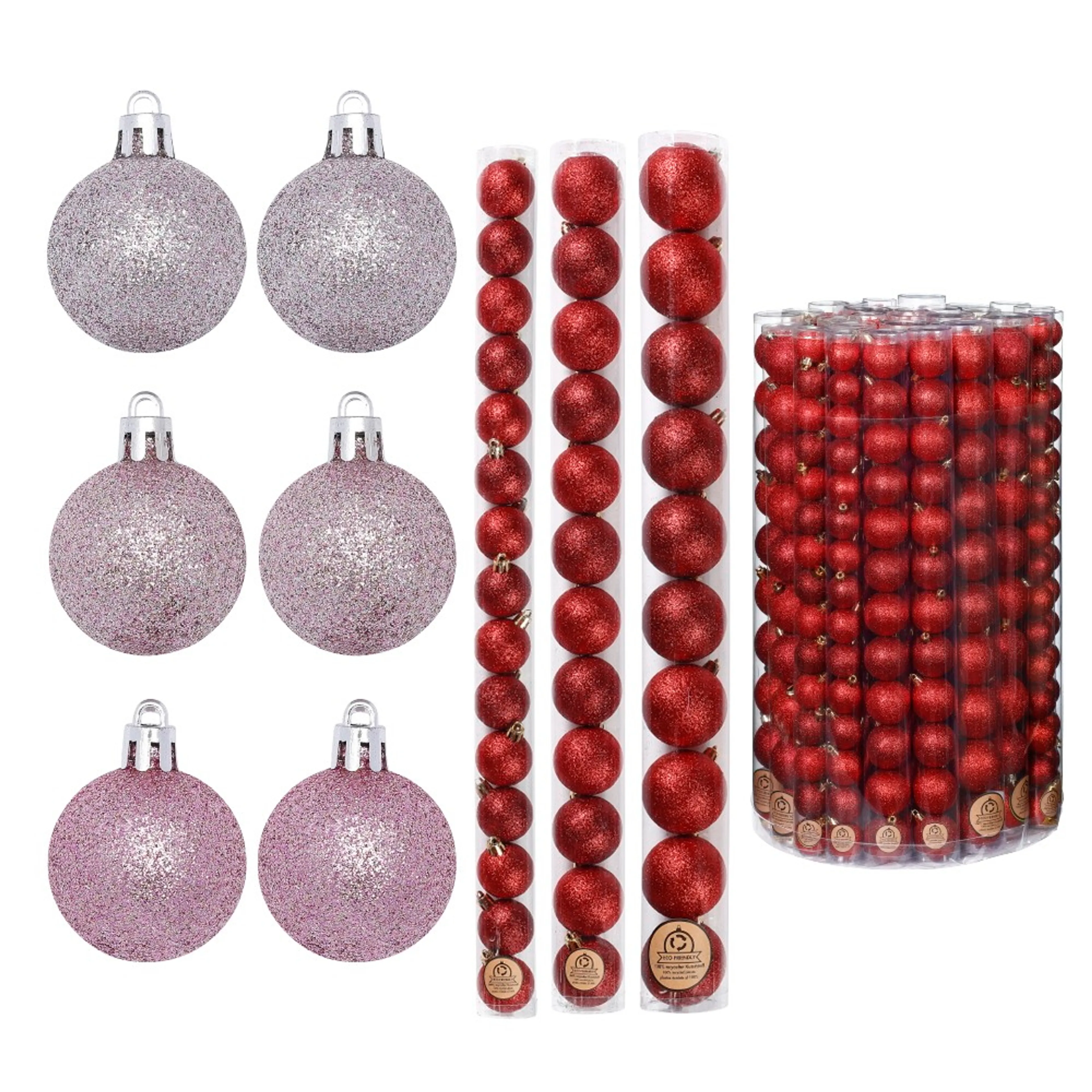 Weihnachtskugeln Glimmer 30tlg.
