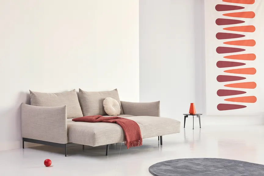 Klappsofa Metall schwarz detail
