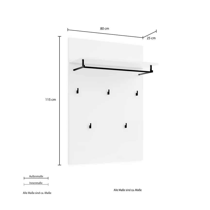 Garderobenpaneel detail