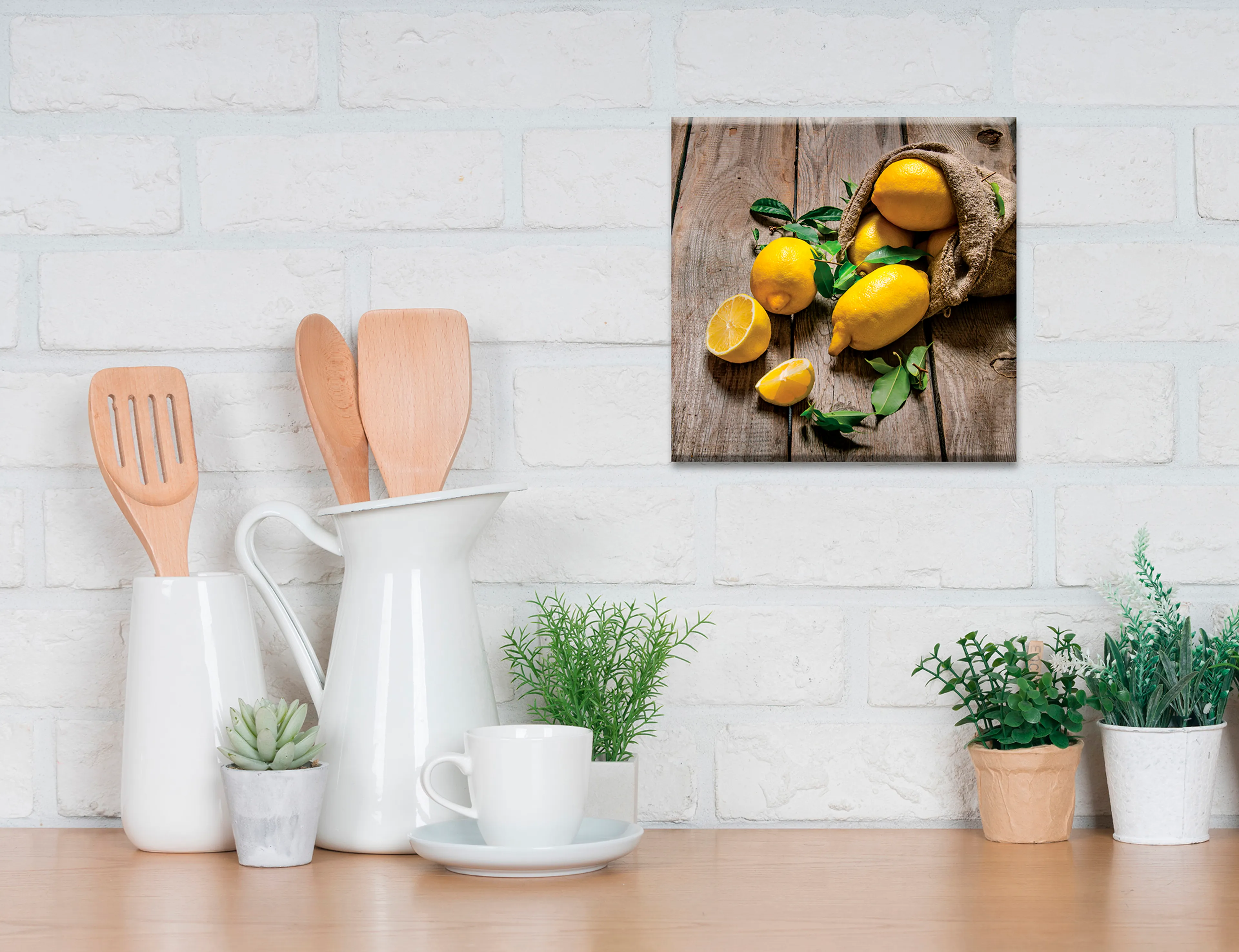 Wandbild 30 x 30 cm Fresh Lemon V 
