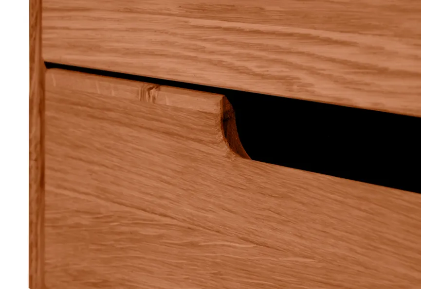 TV-Kommode mit 3 offene Fächer detail