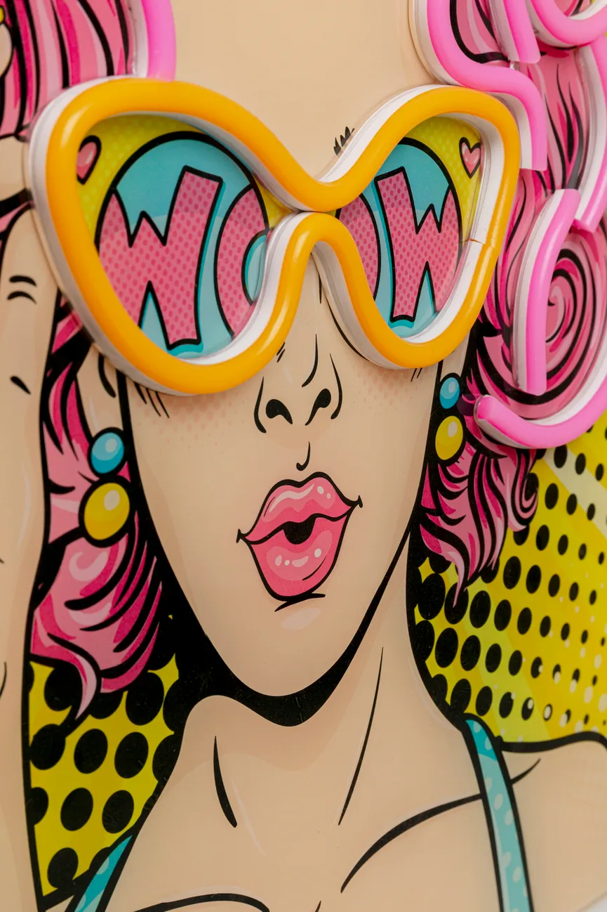 LED-Bild "Beauty" Bunt detail