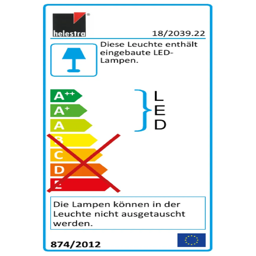 Wandleuchte "Slate " energielabel
