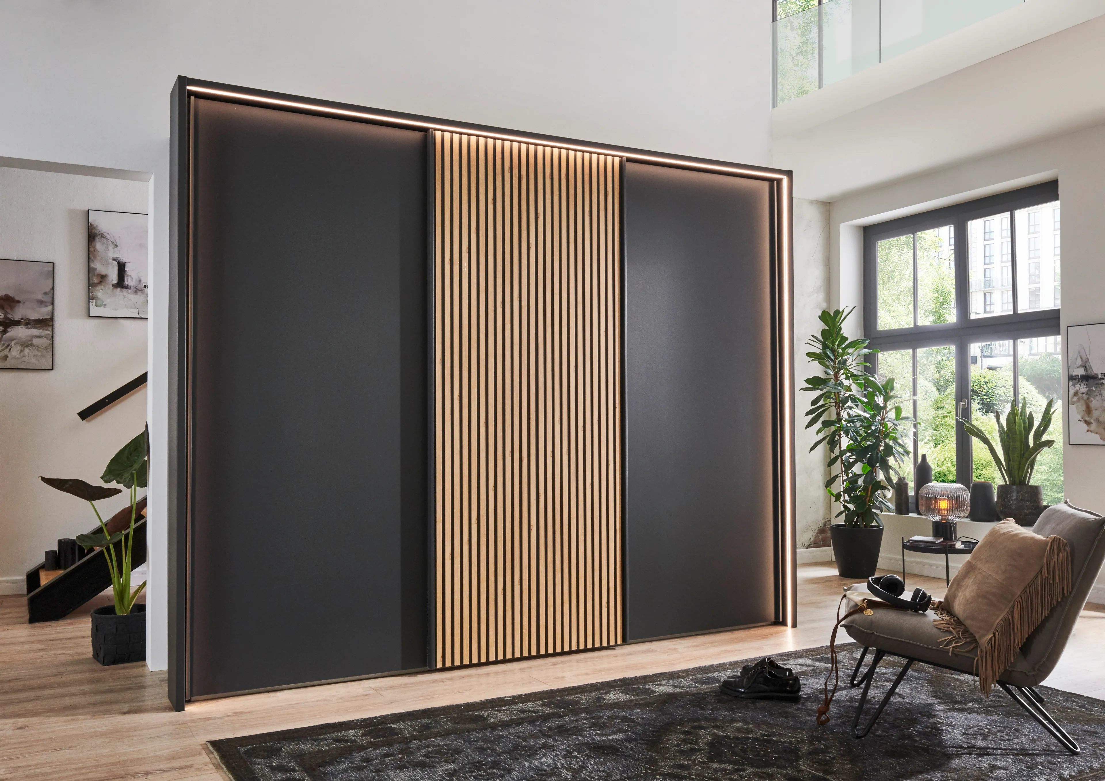 Schwebetürenschrank Denver 280 x 236 cm