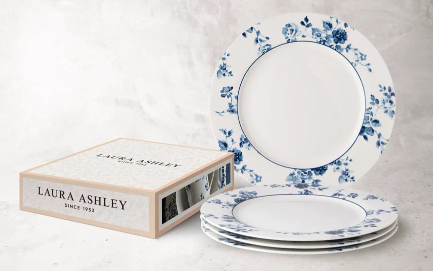 Speiseteller Rose 4tlg. detail