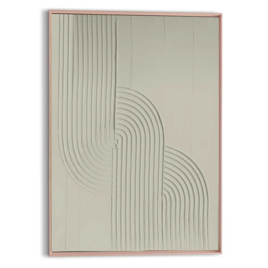 Bild gerahmt "Knot" sage green hauptaufnahme