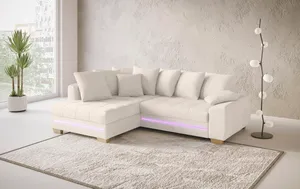 Ecksofa mit LED-Beleuchtung