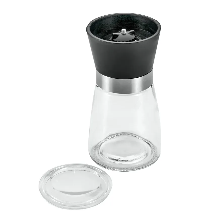 Gewürzmühlen Glas/Inox schwarz hauptaufnahme