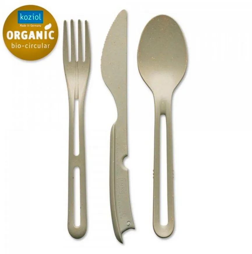 Besteck "Klikk" 3-tlg. sand detail