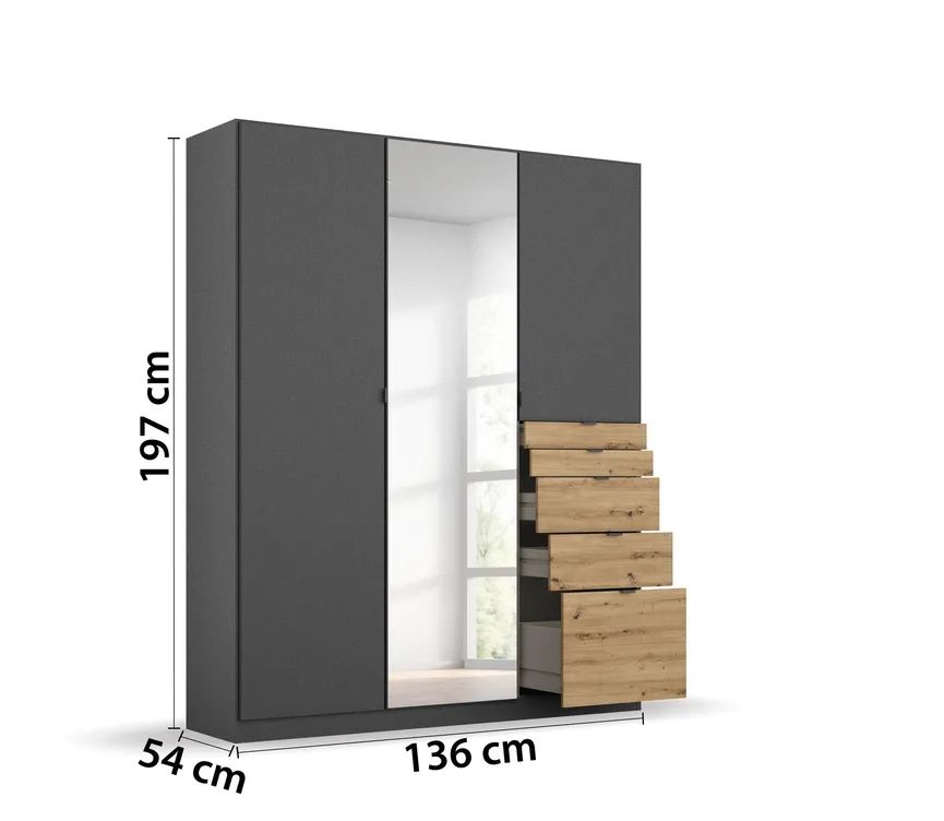 Drehtürenschrank detail