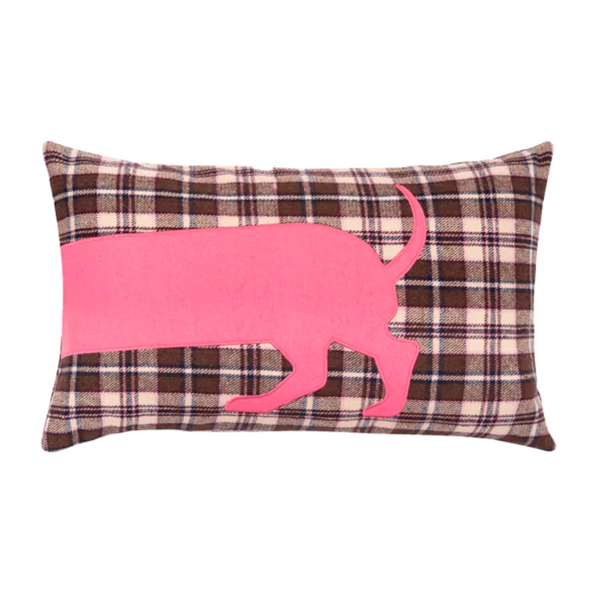 Kissenhülle Tartan Dog detail