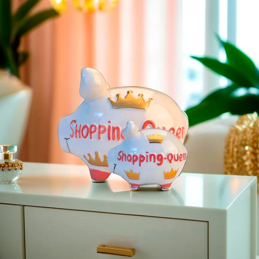 Sparschwein "Shopping-Queen" milieu