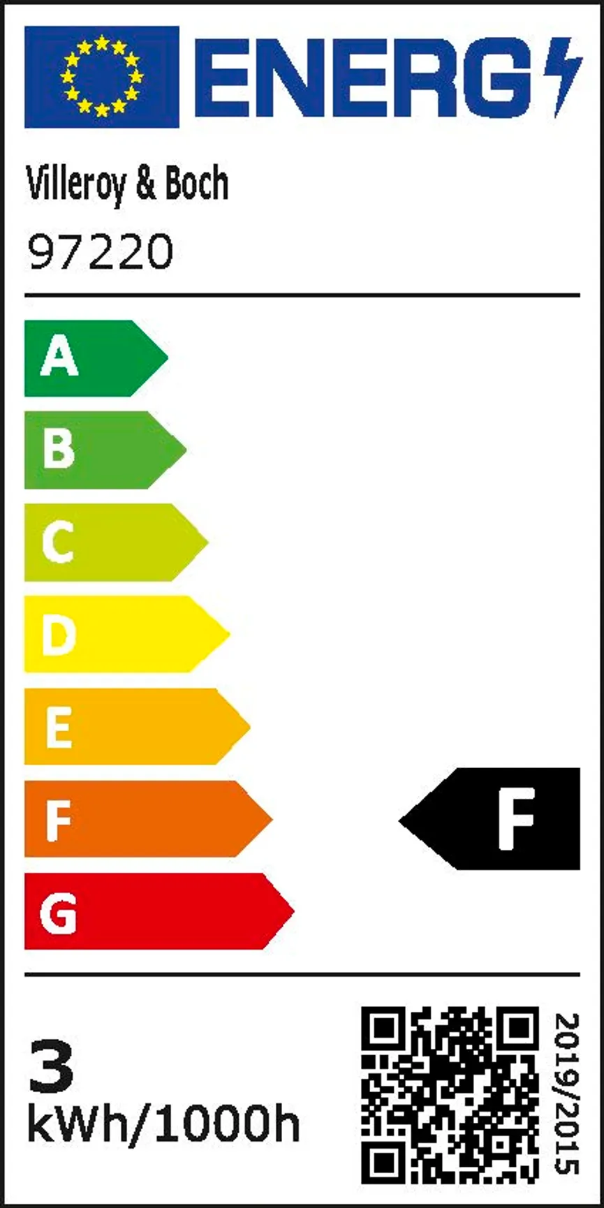 Akku-Tischleuchte "Neapel RC" energielabel