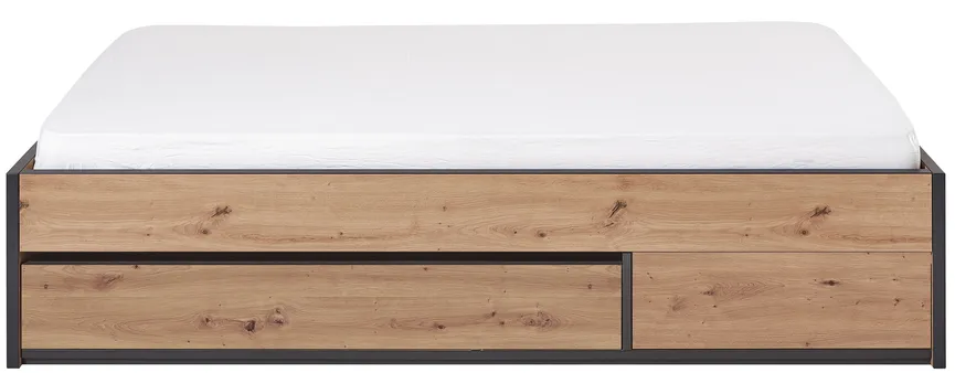 Bett mit Stauraum-Schubkasten detail