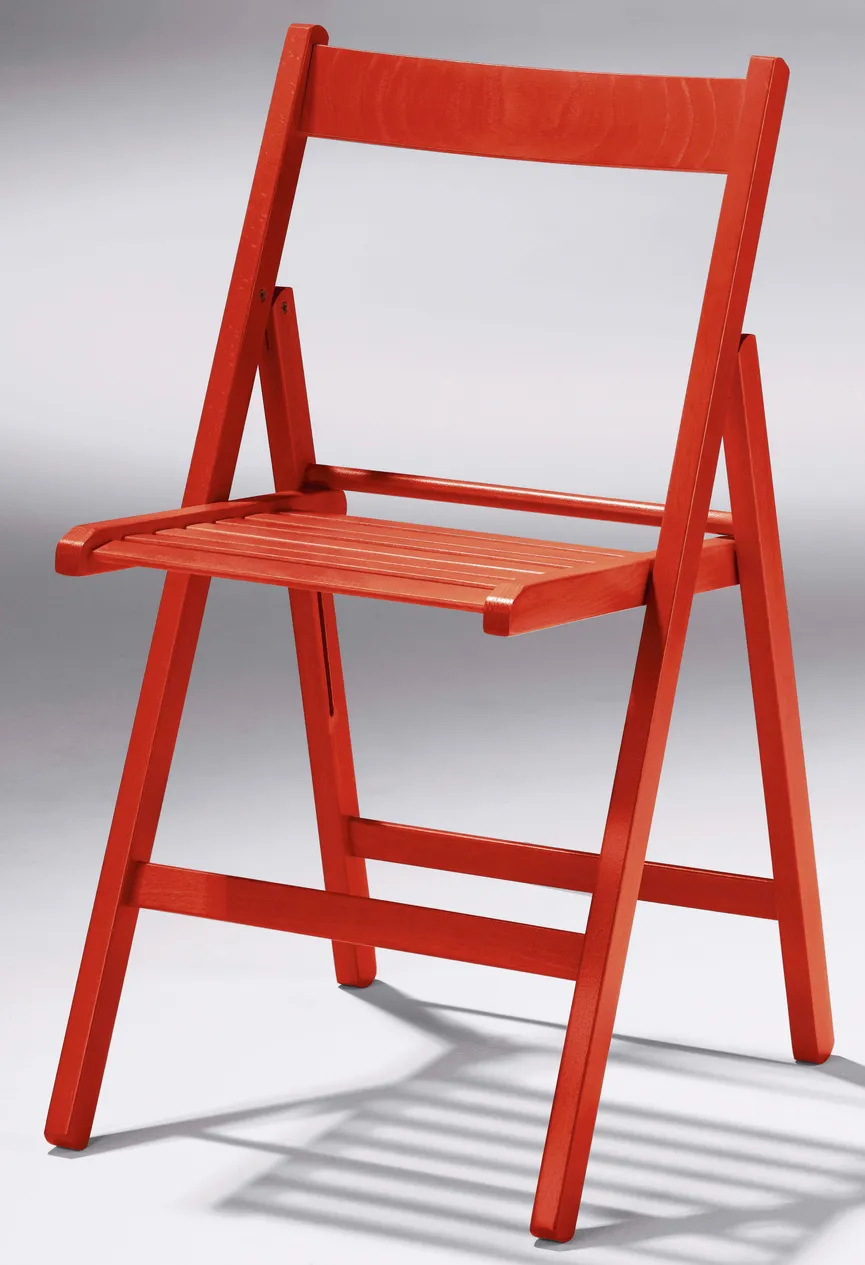 Klappstuhl rot material_farbe