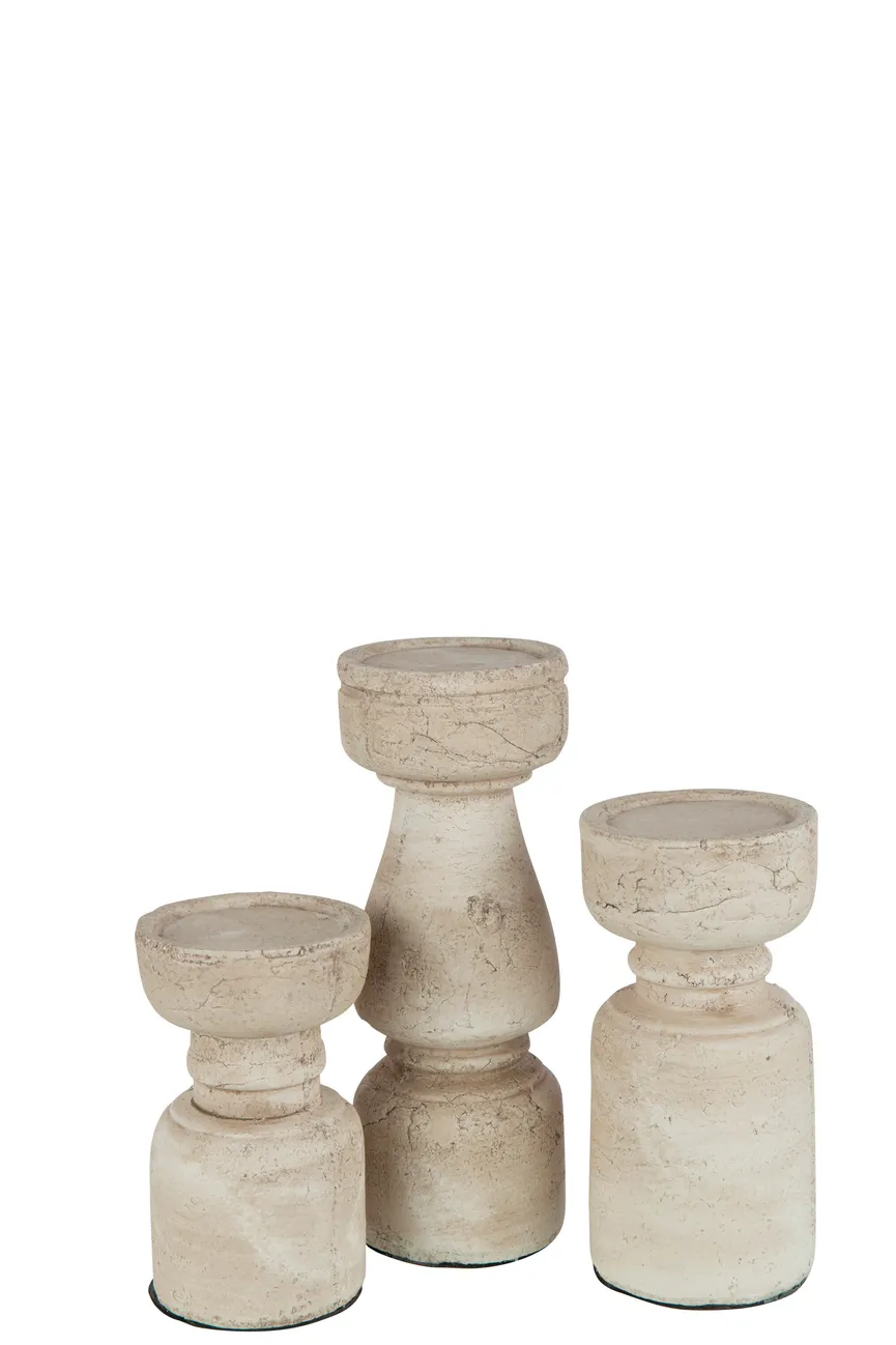 Kerzenhalter L beige detail