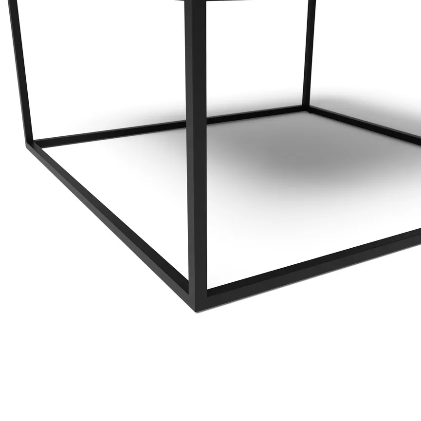 Couchtisch Cube Glasbox detail