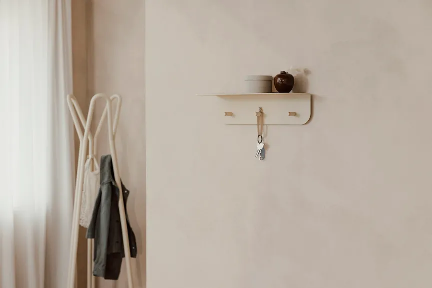 Wandgarderobe detail