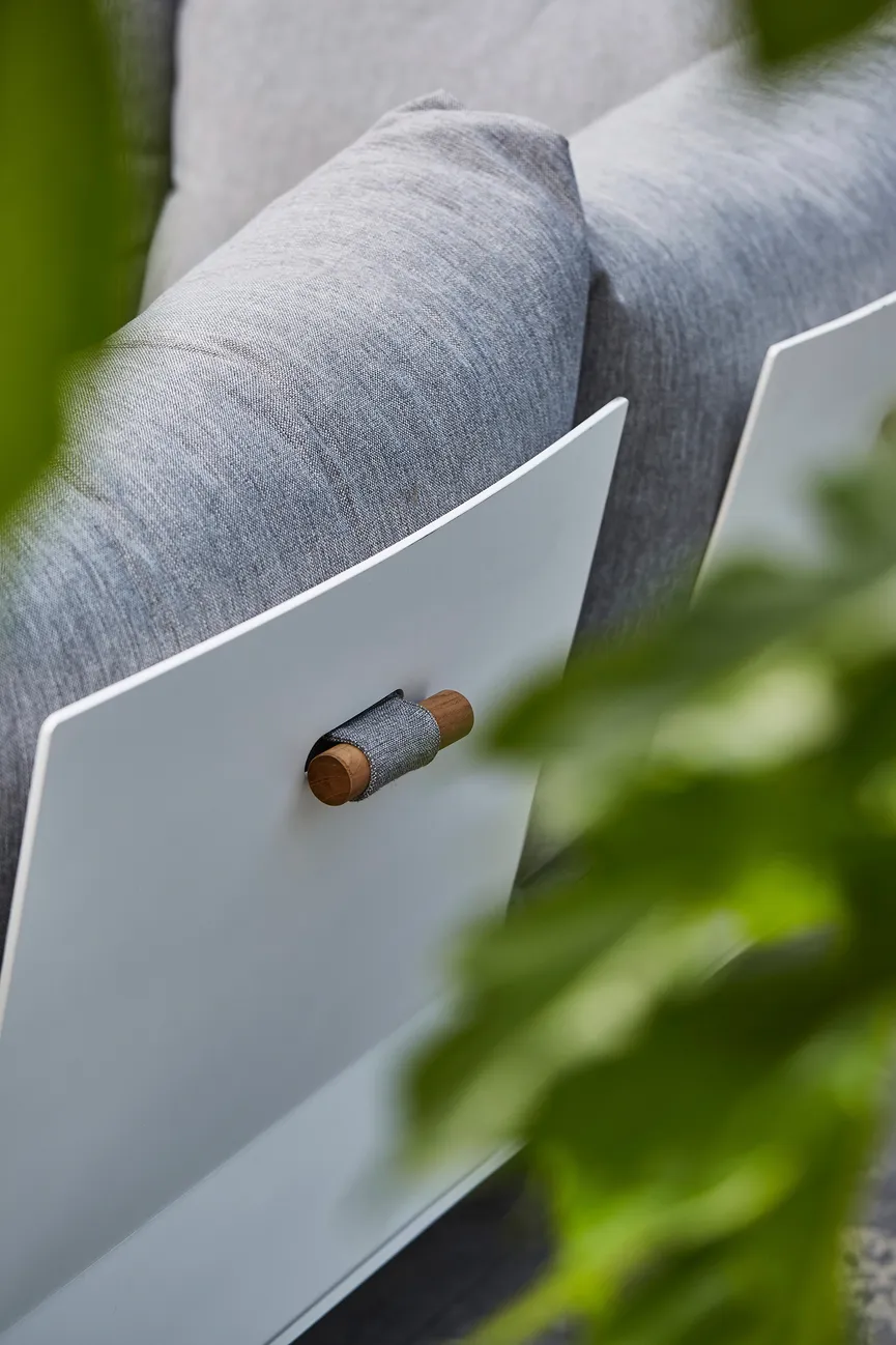 ***Lounge klein White/SoftGrey detail