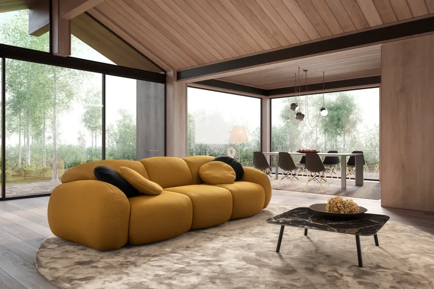 3-Sitzer Sofa milieu