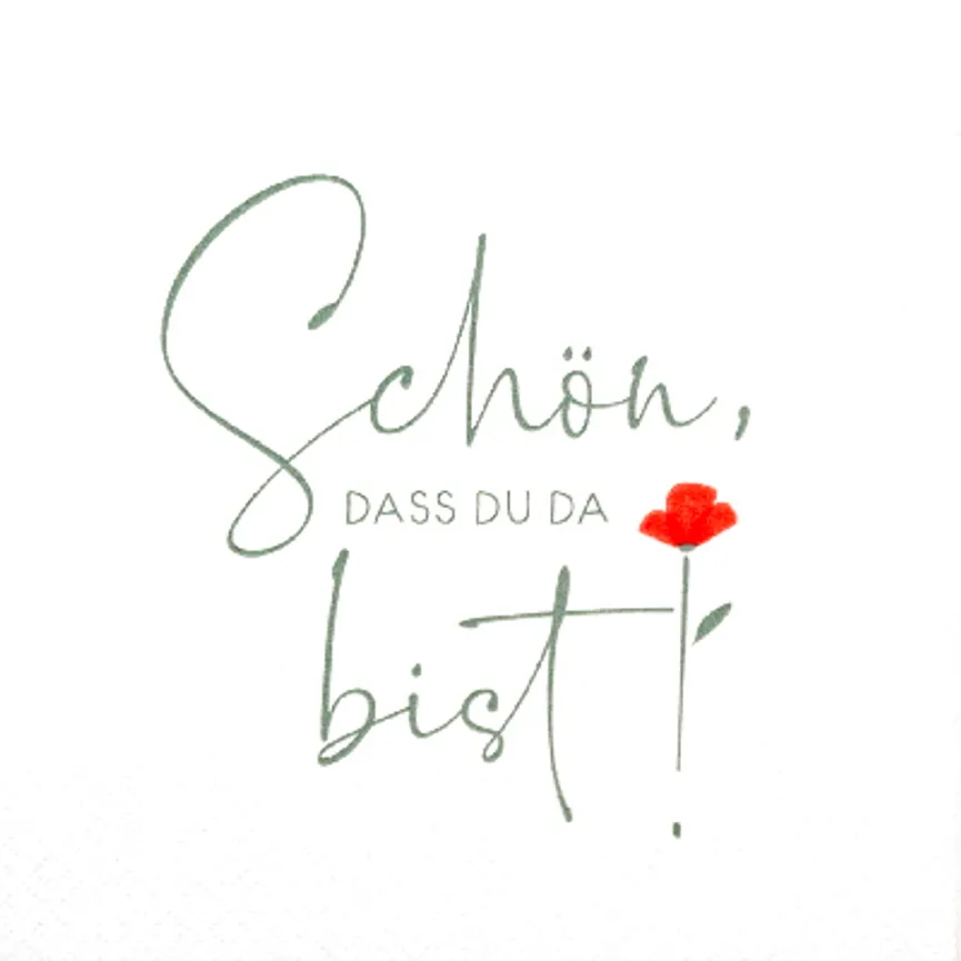 Serviette "Schön" hauptaufnahme