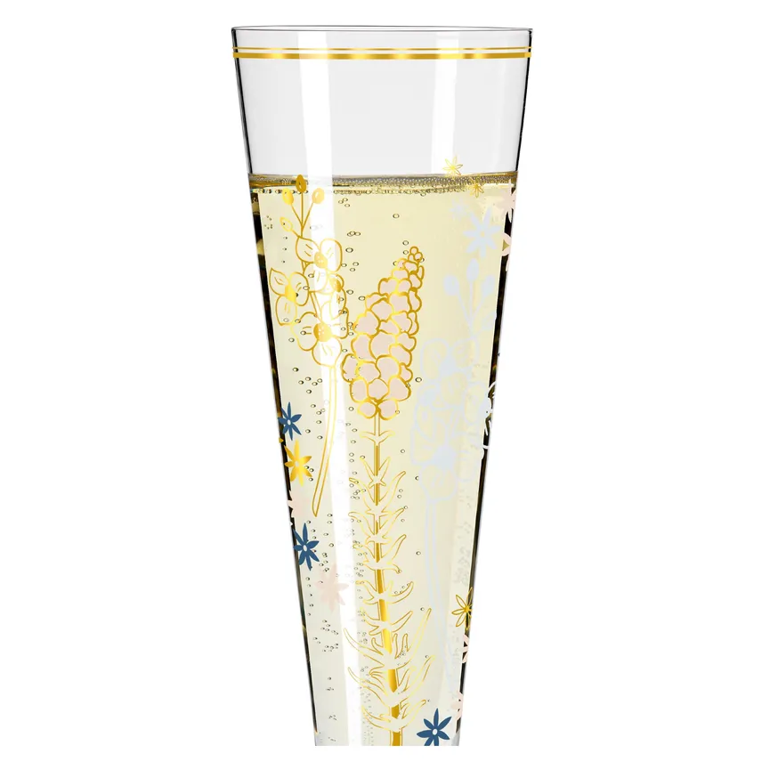 Champagnerglas "Goldnacht" detail