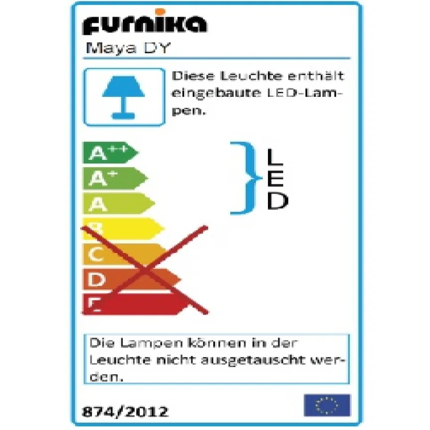 LED Objektbel. MAYA energielabel