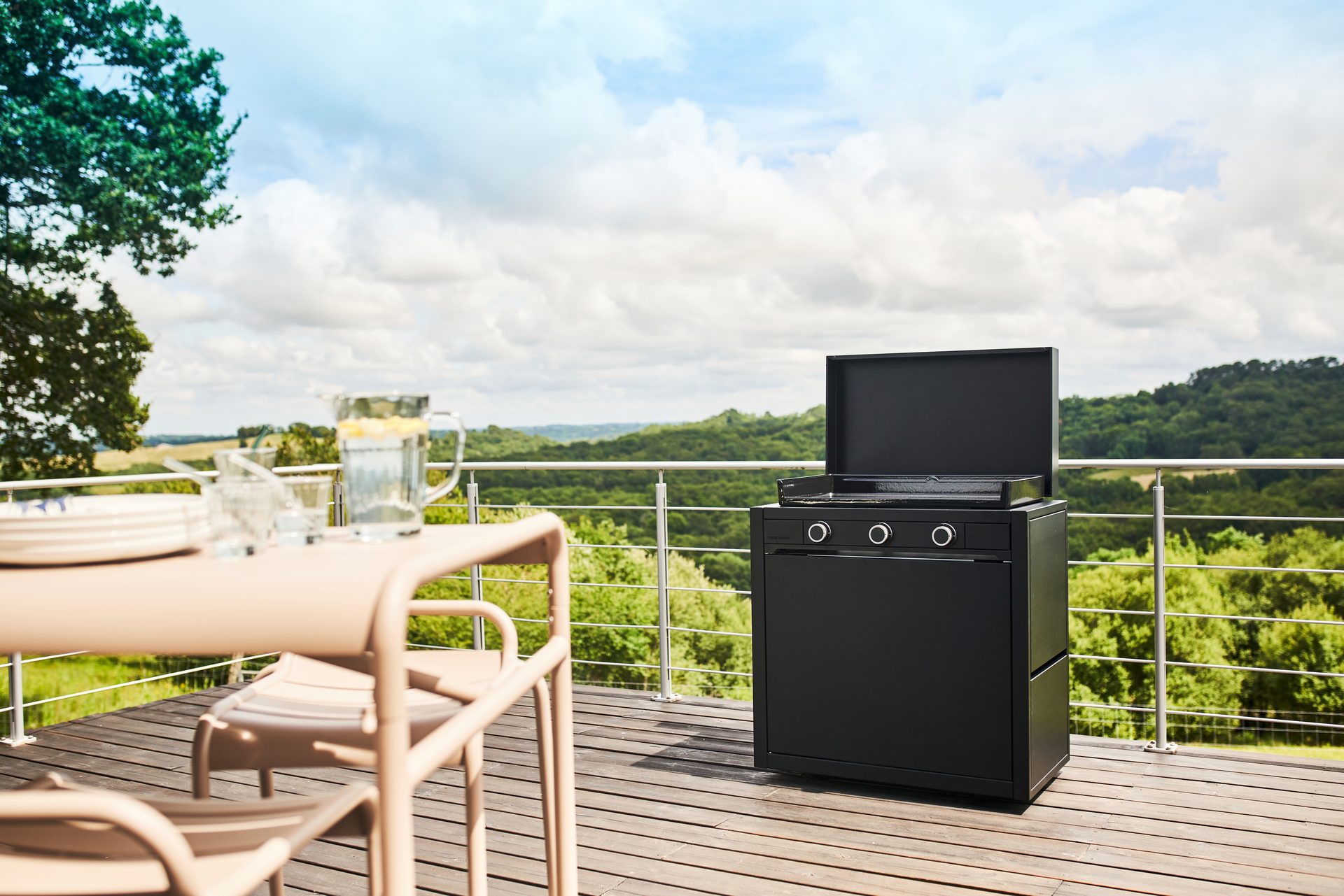 Gasplancha + Wagen 75 milieu